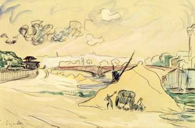 The Pile of Sand, Bercy, 1905 (penna och wc på papper)